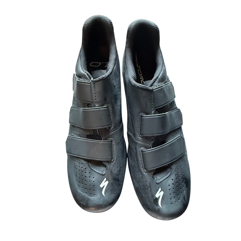 Specialized Torch 1.0 Road Cycling Shoes Black Triple Strap Stiffness‎ 6.0 Mens